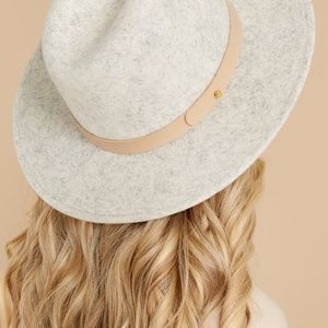Lack of Color Gray Mack Hat Fedora Small Wide Brim